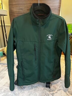 Michigan State Dark Green Softshell Jacket